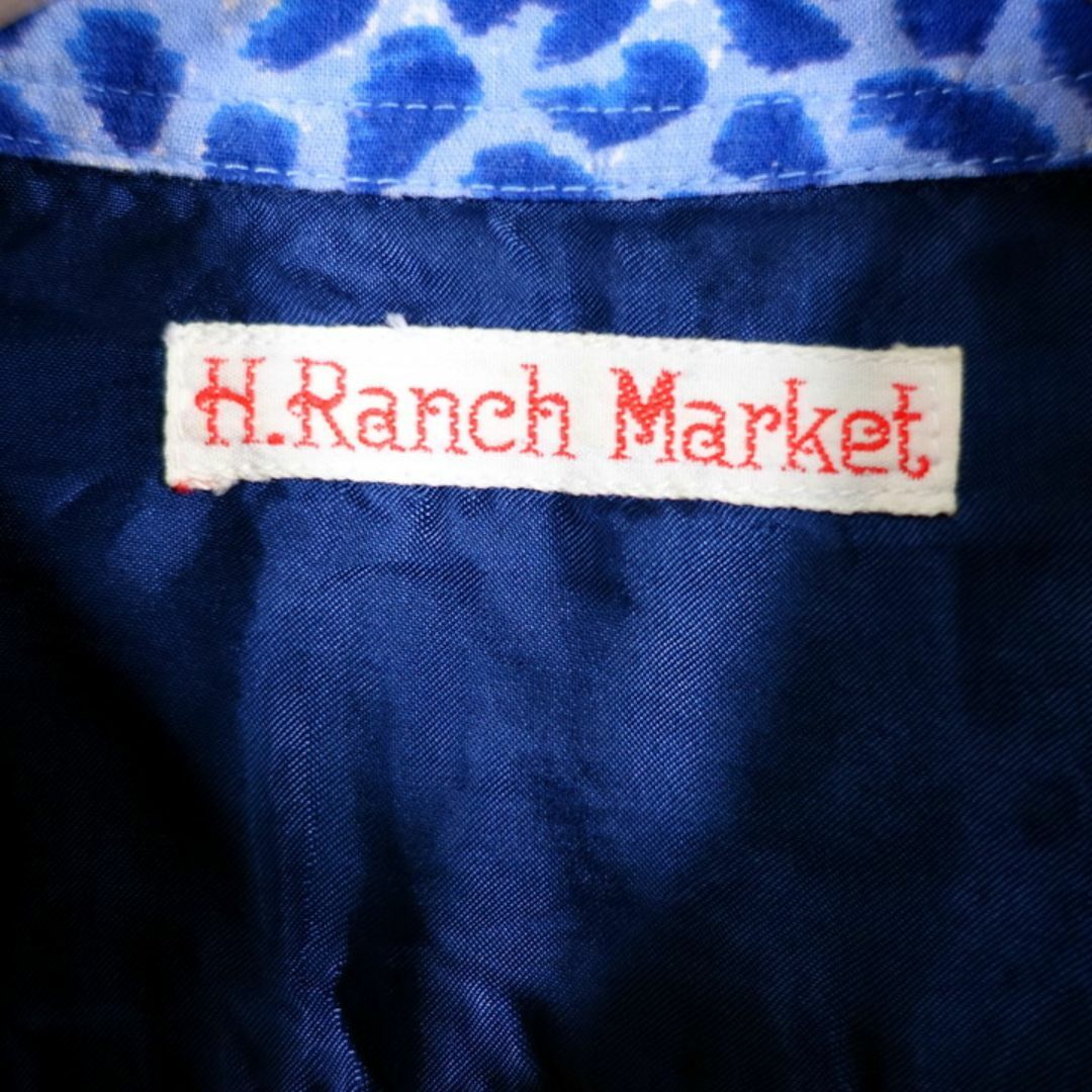 HOLLYWOOD RANCH MARKET(ハリウッドランチマーケット)の【古着】ハリウッドランチマーケット　ヒョウ柄ボーダーアロハ　ヴィンテージ メンズのトップス(シャツ)の商品写真