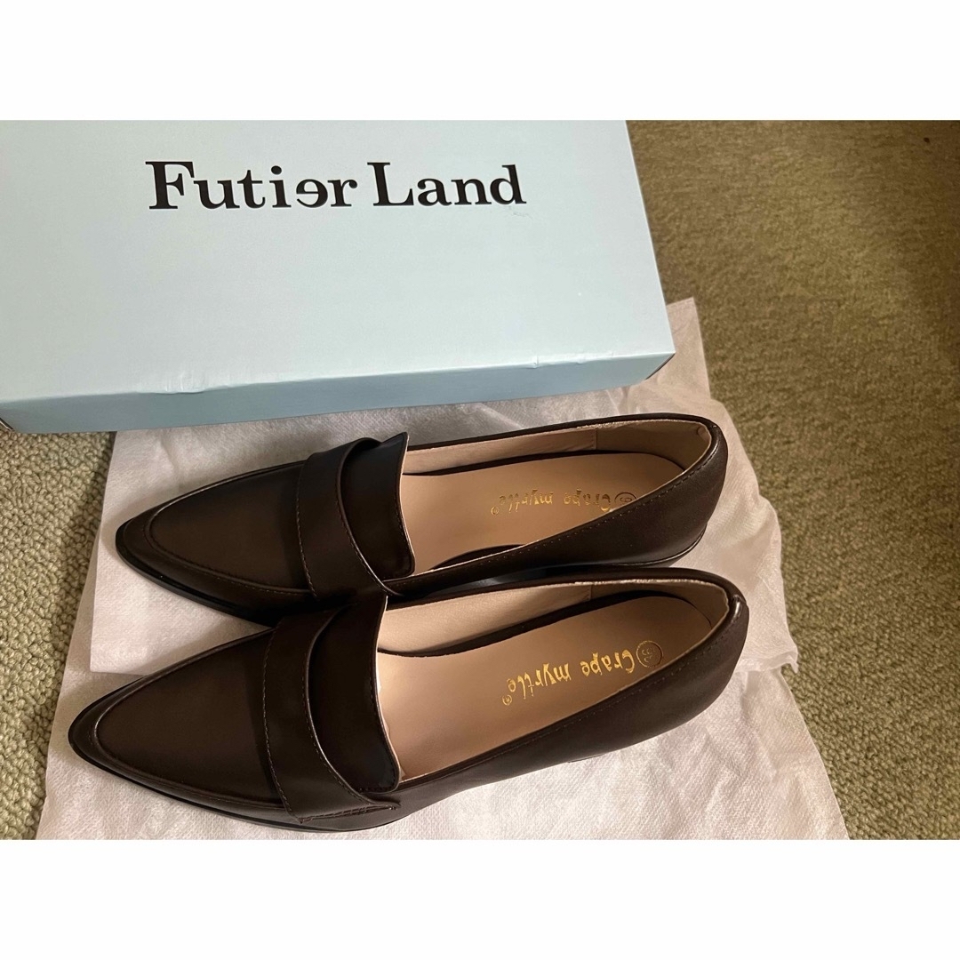 【新品未使用・箱付き】Futier land/ヒールローファー レディースの靴/シューズ(ハイヒール/パンプス)の商品写真