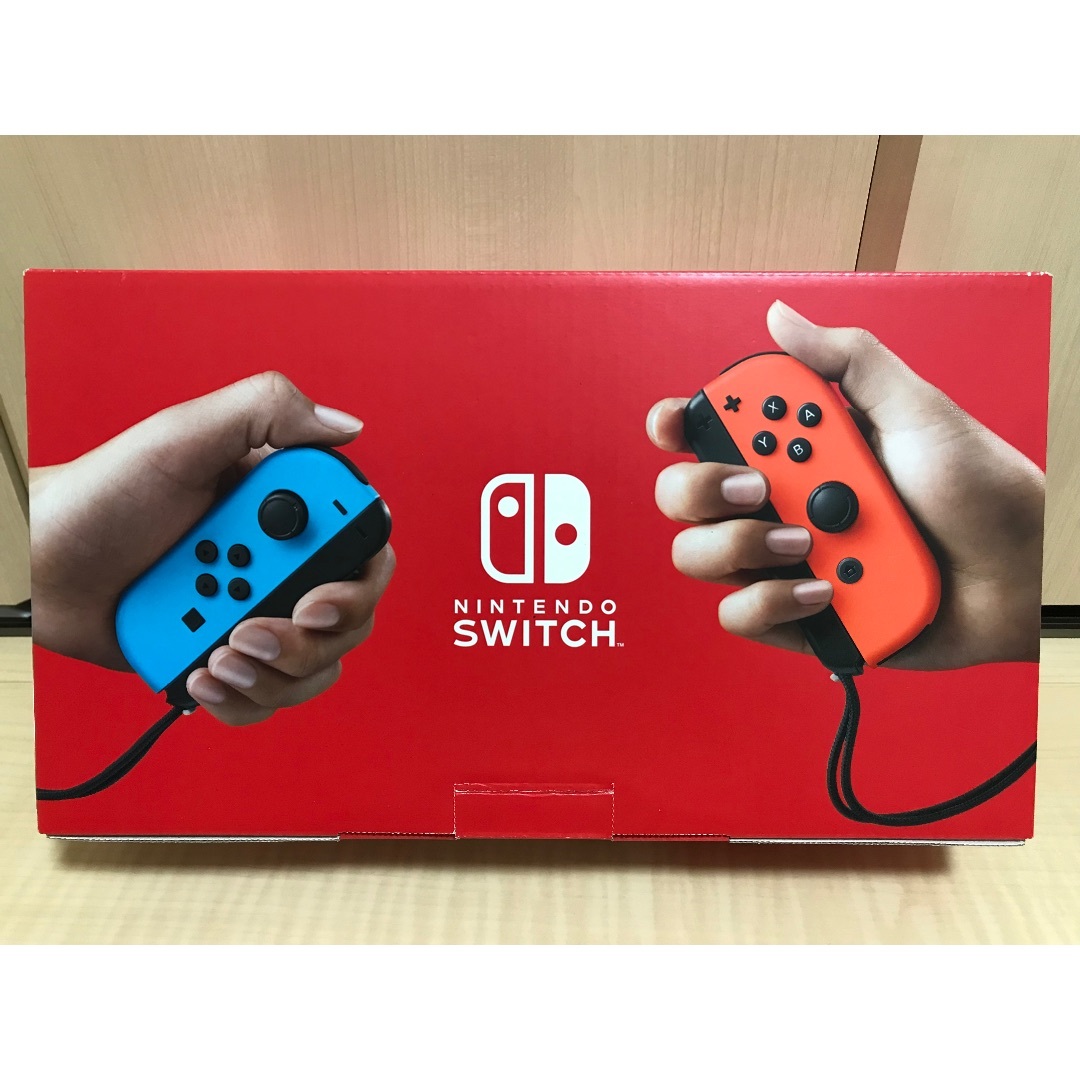 Nintendo Switch(ニンテンドースイッチ)のお得✨画面美品バッテリー強化Switch本体一式＋ソフト5本付✨ エンタメ/ホビーのゲームソフト/ゲーム機本体(家庭用ゲーム機本体)の商品写真