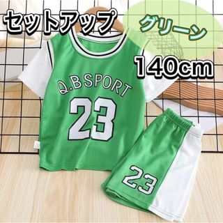 キッズ セットアップ スポーツ ユニフォーム 運動 子ども 140cm男女兼用(Tシャツ/カットソー)