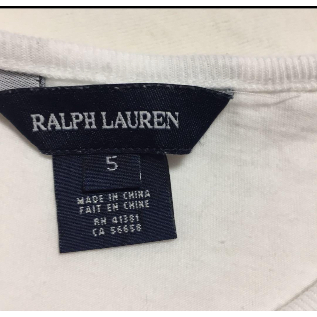 Ralph Lauren(ラルフローレン)のラルフローレン 半袖カットソー 5 キッズ/ベビー/マタニティのキッズ服女の子用(90cm~)(Tシャツ/カットソー)の商品写真