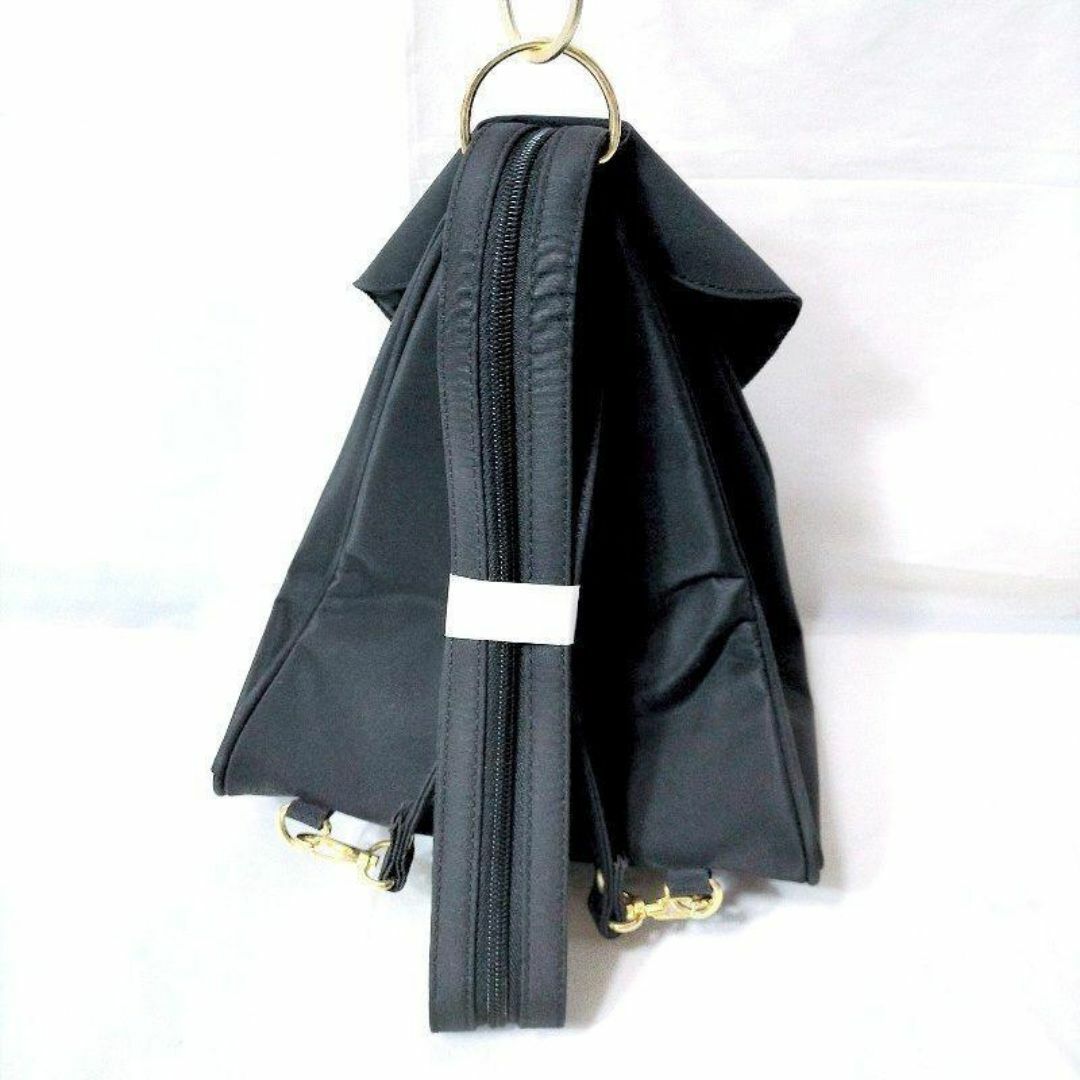 新品 美品 STEFFANY ミニリュック トートバッグ 2way黒ブラック 2 レディースのバッグ(リュック/バックパック)の商品写真