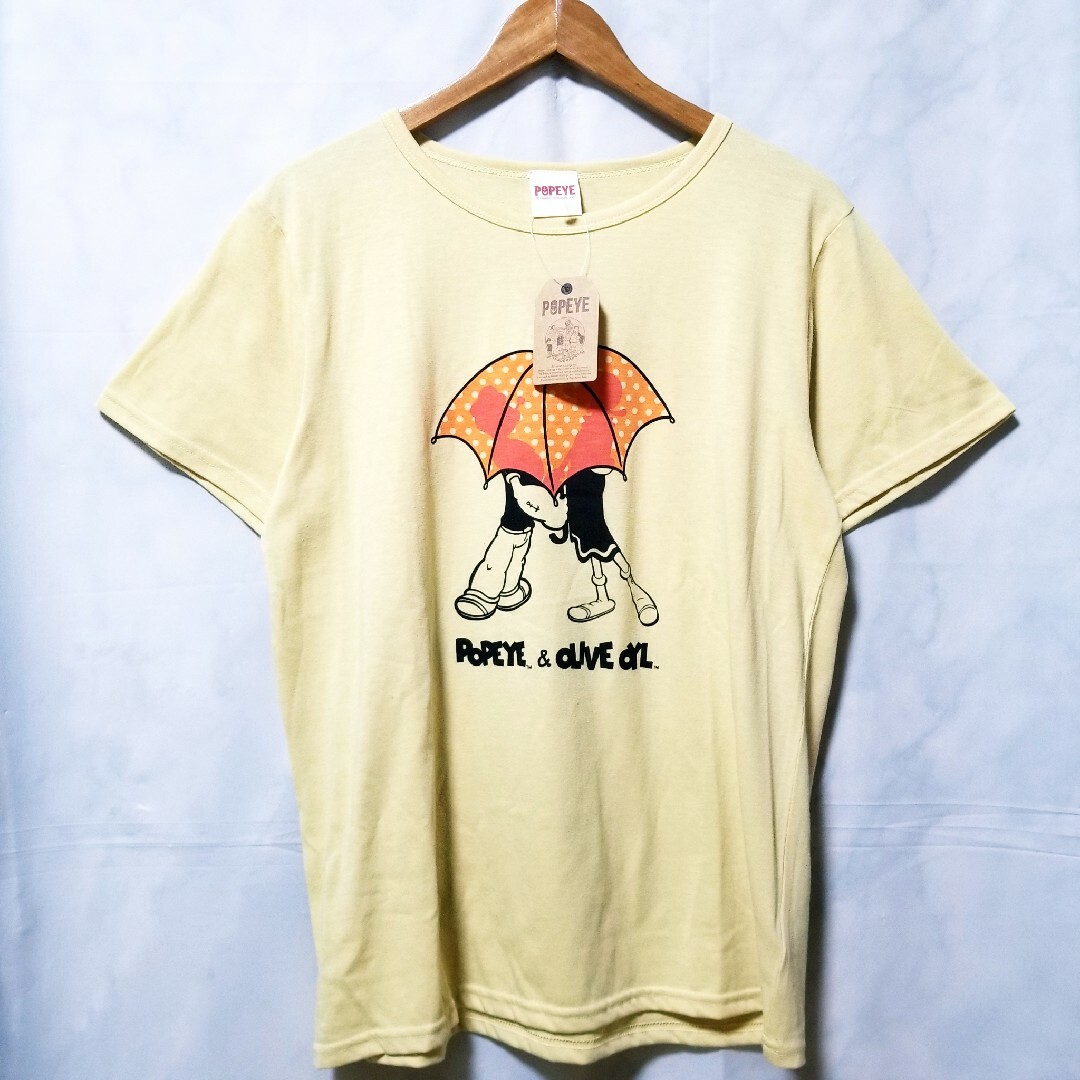 POPEYE　ポパイ　新品　Tシャツ  半袖　オリーブ　あいあい傘　レディース レディースのトップス(Tシャツ(半袖/袖なし))の商品写真