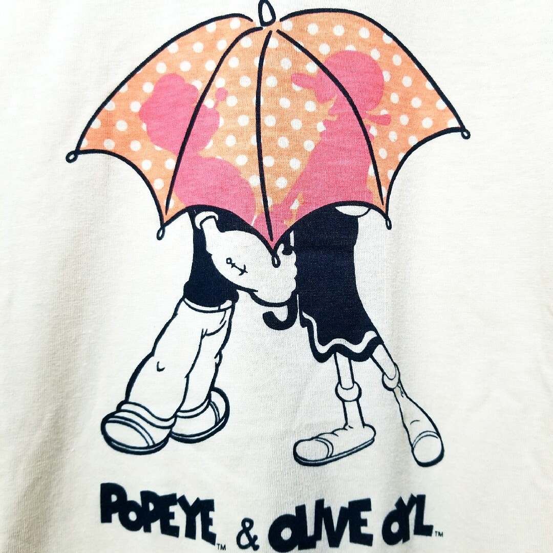 POPEYE　ポパイ　新品　Tシャツ  半袖　オリーブ　あいあい傘　レディース レディースのトップス(Tシャツ(半袖/袖なし))の商品写真