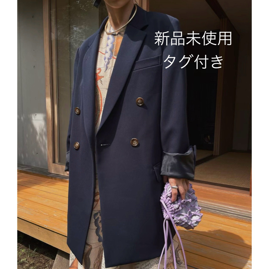 Ameri VINTAGE(アメリヴィンテージ)のCLASSIC MINIMAL TAILORED JACKET ネイビー S レディースのジャケット/アウター(テーラードジャケット)の商品写真