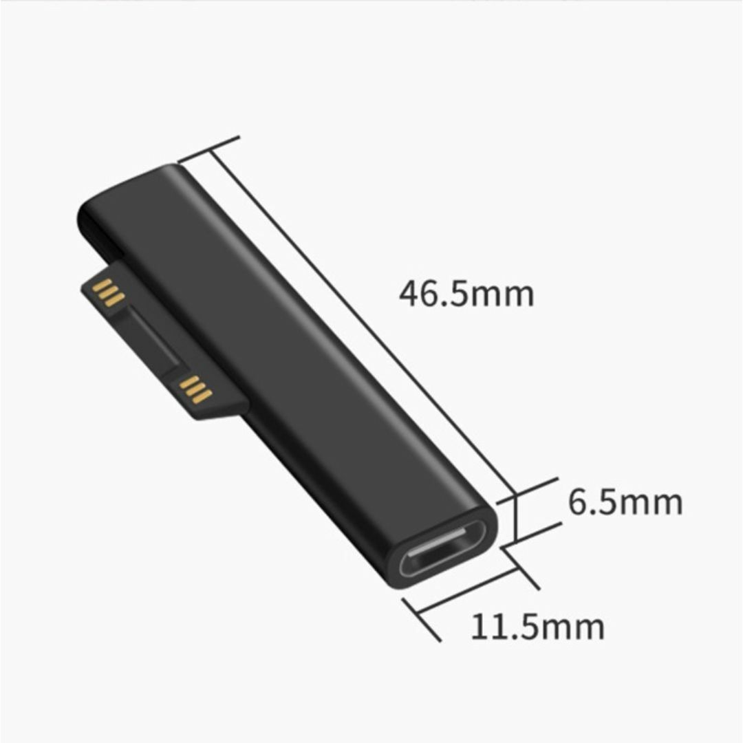 Surface 充電器 変換アダプタ USB type-C PD充電 m1p スマホ/家電/カメラのPC/タブレット(その他)の商品写真