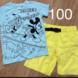 サイズ100 男の子　夏服2点セットまとめ売り　半袖Tシャツ　ハーフパンツ