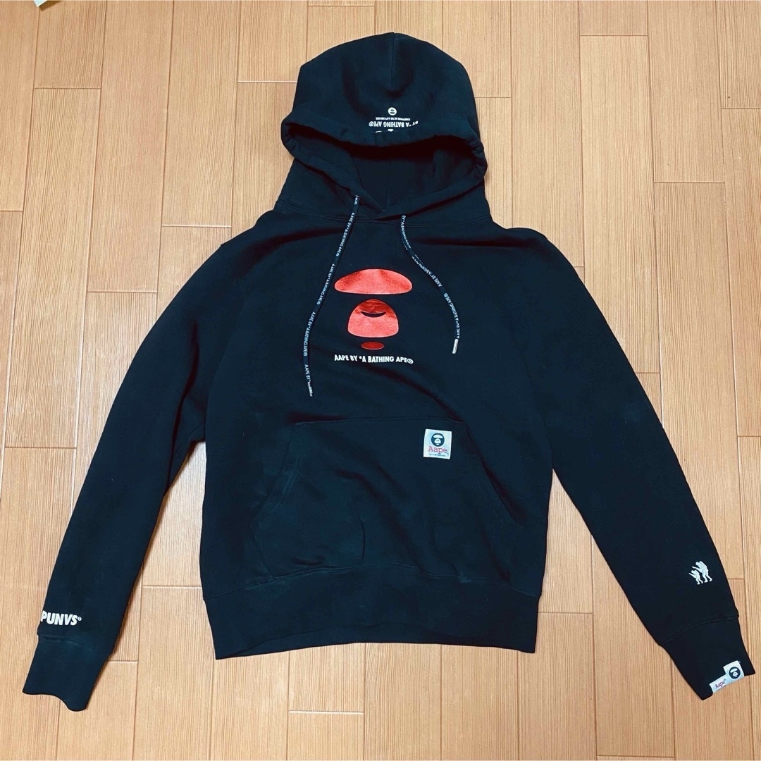 A BATHING APE(アベイシングエイプ)のA BATHING APE パーカー Sサイズ ブラック メンズのトップス(パーカー)の商品写真