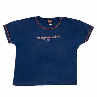 ハーレーダビッドソン(Harley Davidson)のHarley-Davidson プリントTシャツ 半袖 ネイビー系(シャツ/ブラウス(半袖/袖なし))