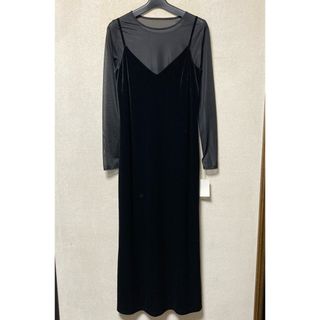 Ameri VINTAGE - ローレン　louren  アンサンブル　シアーワンピース　ベロアワンピース