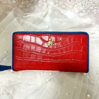 ヴィヴィアンウエストウッド(Vivienne Westwood)の【24時間以内発送】Vivienne Westwood レッド 長財布 赤 クロ(財布)