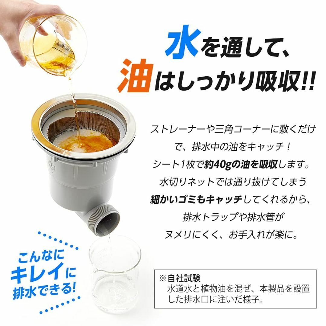 【サイズ:40個(x1)】アイメディア 排水口水切りカゴ 40枚入 シンク ゴミ インテリア/住まい/日用品のキッチン/食器(その他)の商品写真