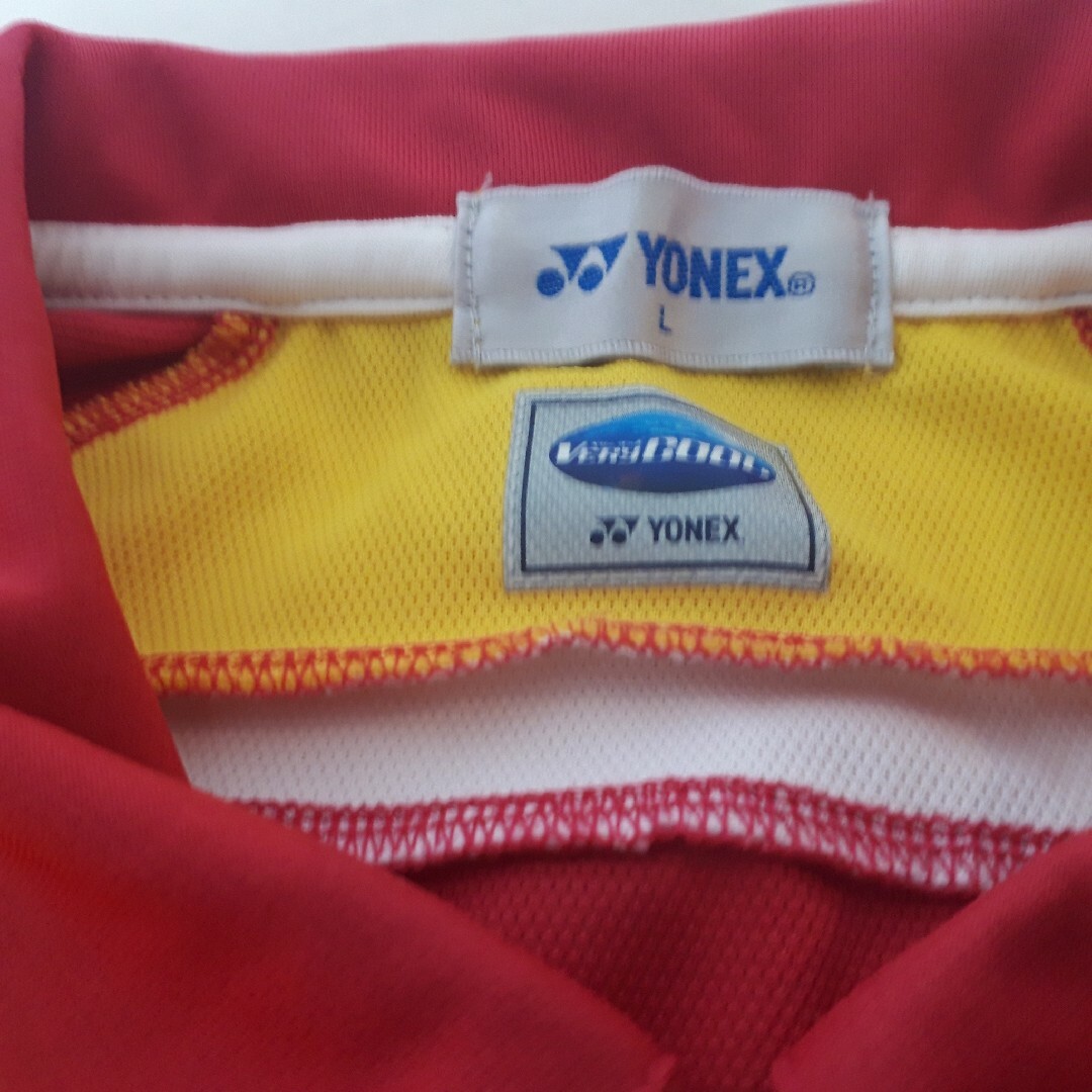 ヨネックス ゲームシャツ ポロシャツ L ピンク YONEX スポーツ/アウトドアのテニス(ウェア)の商品写真