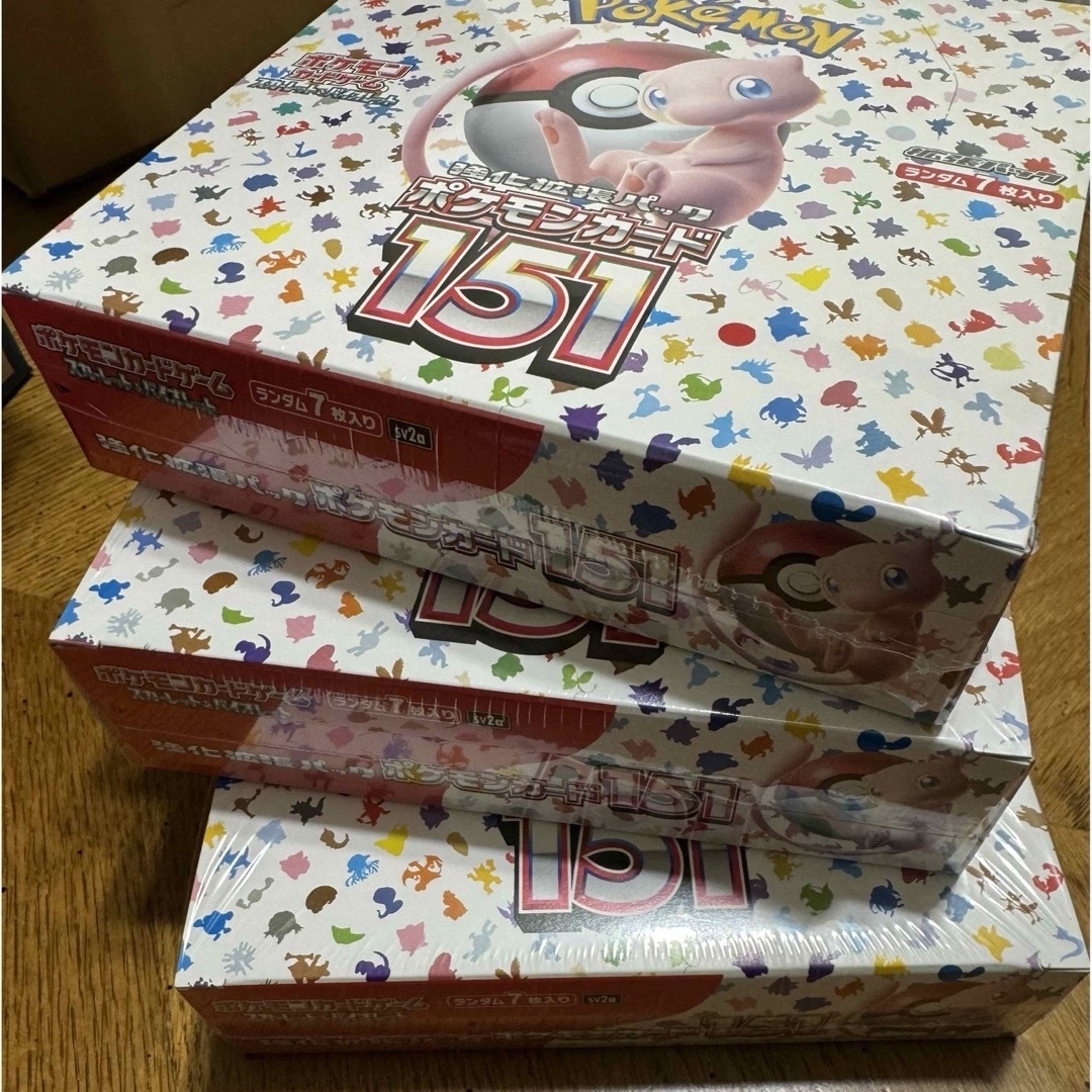 【シュリンク付き】ポケモンカードゲーム　151  3BOX エンタメ/ホビーのトレーディングカード(Box/デッキ/パック)の商品写真