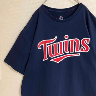 MLBミネソタツインズオーバーサイズTシャツメジャーリーグビッグロゴ半袖tシャツ