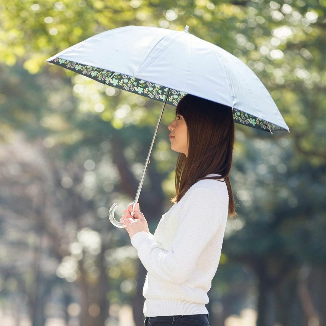【色: フルールネイビー】日傘 UPF50+ UVカット率99%以上 遮光率99 レディースのファッション小物(その他)の商品写真