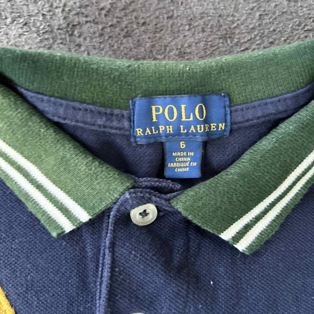 POLO RALPH LAUREN(ポロラルフローレン)のラルフローレン  ポロシャツ  120 ネイビー　半袖 キッズ/ベビー/マタニティのキッズ服男の子用(90cm~)(Tシャツ/カットソー)の商品写真