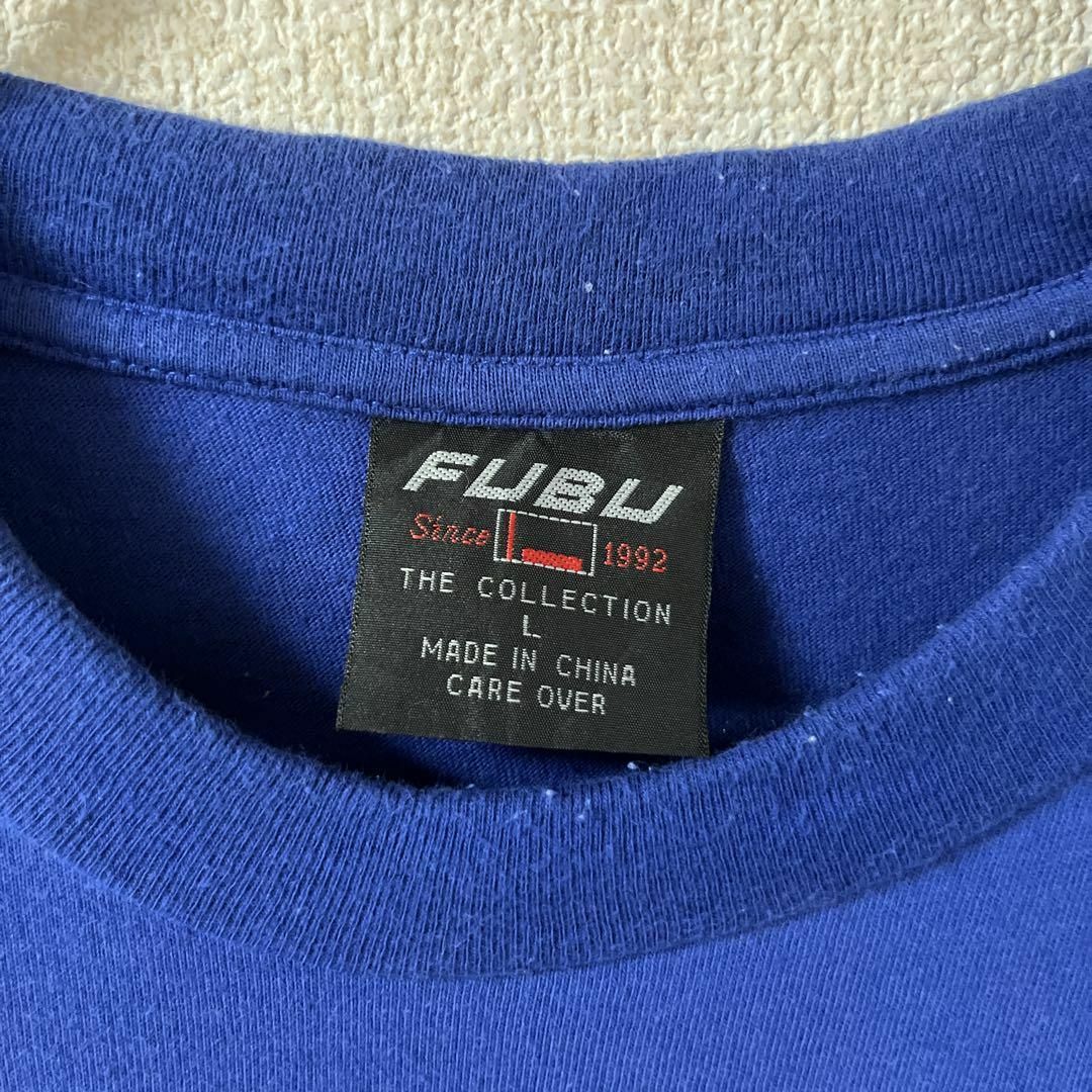 FUBU(フブ)のQ1 FUBU tシャツ　半袖　刺繍ロゴ　ゆったりＬメンズ HIPHOP メンズのトップス(Tシャツ/カットソー(半袖/袖なし))の商品写真
