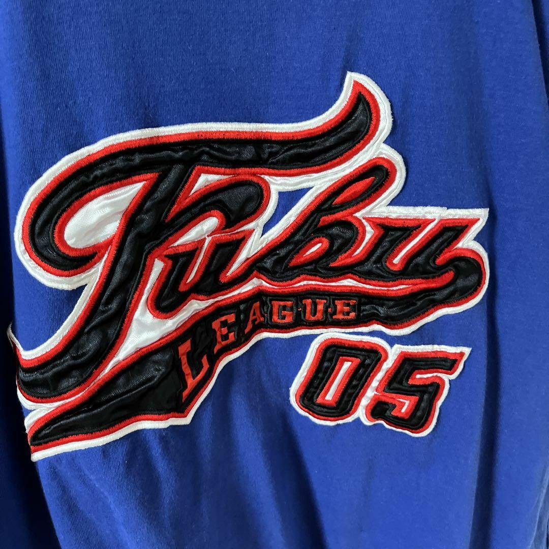 FUBU(フブ)のQ1 FUBU tシャツ　半袖　刺繍ロゴ　ゆったりＬメンズ HIPHOP メンズのトップス(Tシャツ/カットソー(半袖/袖なし))の商品写真