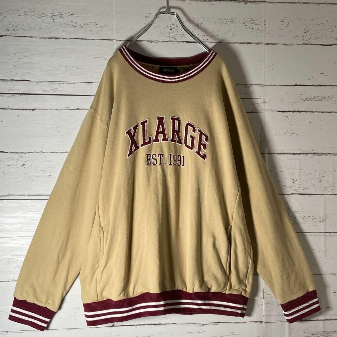 XLARGE(エクストララージ)の49 【ばんばんざい着用】エクストララージ☆スウェット センター刺繍アーチロゴ メンズのトップス(スウェット)の商品写真