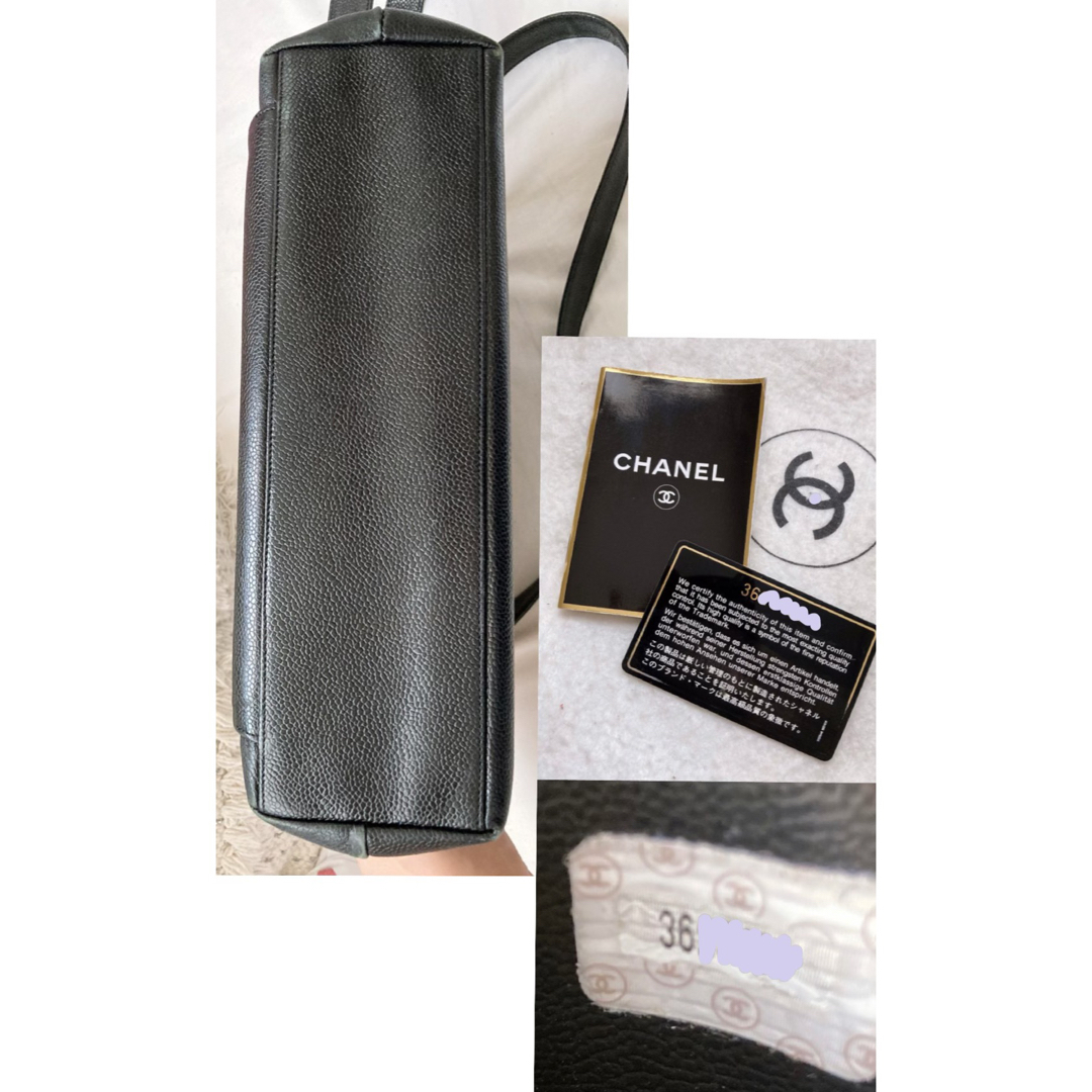 CHANEL(シャネル)のCHANEL 90'sヴィンテージ レア 入手困難 ブラック黒 キャビアスキン レディースのバッグ(ショルダーバッグ)の商品写真