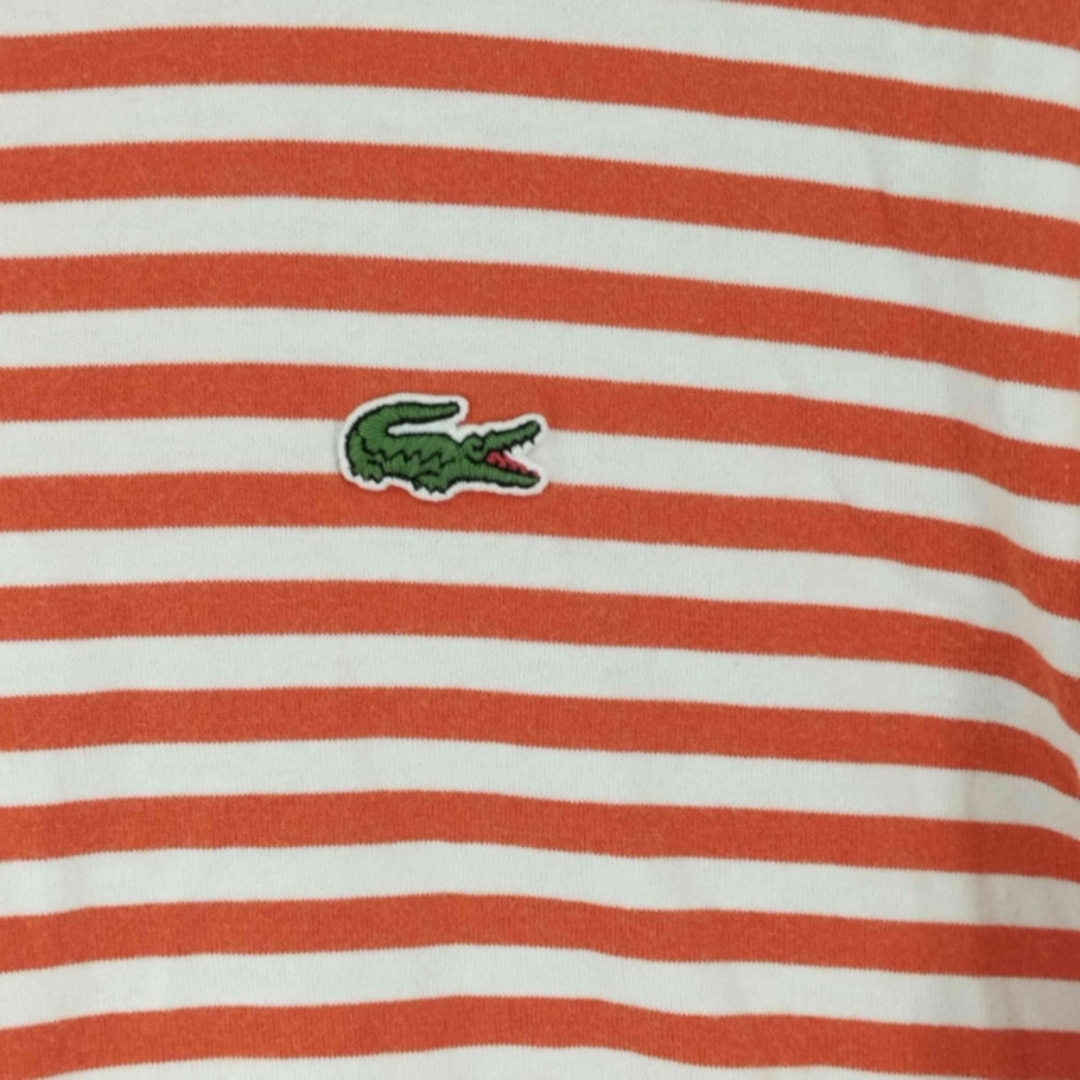 LACOSTE(ラコステ)のLACOSTE(ラコステ) トリコロールTシャツ Vネック ボーダー メンズ メンズのトップス(Tシャツ/カットソー(半袖/袖なし))の商品写真