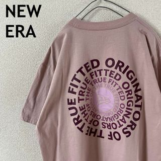 E1 ニューエラ　tシャツ 半袖　バッグプリント　Ｌメンズ ピンク系(Tシャツ/カットソー(半袖/袖なし))