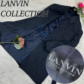 LANVIN COLLECTION - A402 ランバンコレクション メンズ ロングコート シルク混 M 48