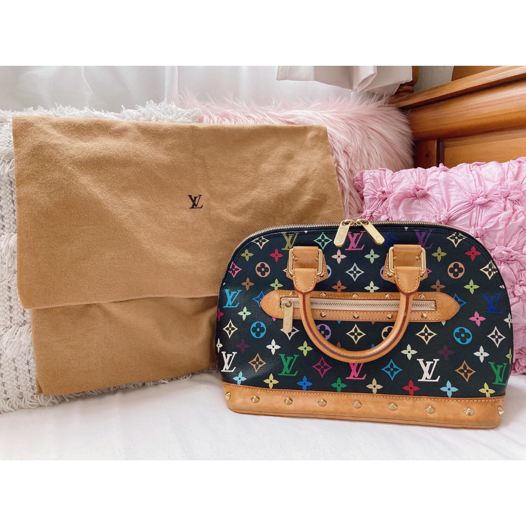 LOUIS VUITTON(ルイヴィトン)のルイヴィトン LV 廃盤商品 限定コラボ品 村上隆 マルチカラー入手困難 レディースのバッグ(ハンドバッグ)の商品写真