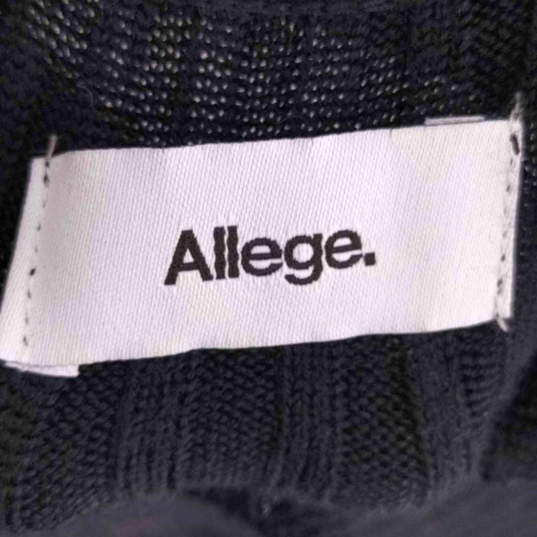 ALLEGE(アレッジ)のALLEGE(アレッジ) 23AW Wide Rib Cardigan トップス レディースのトップス(ニット/セーター)の商品写真