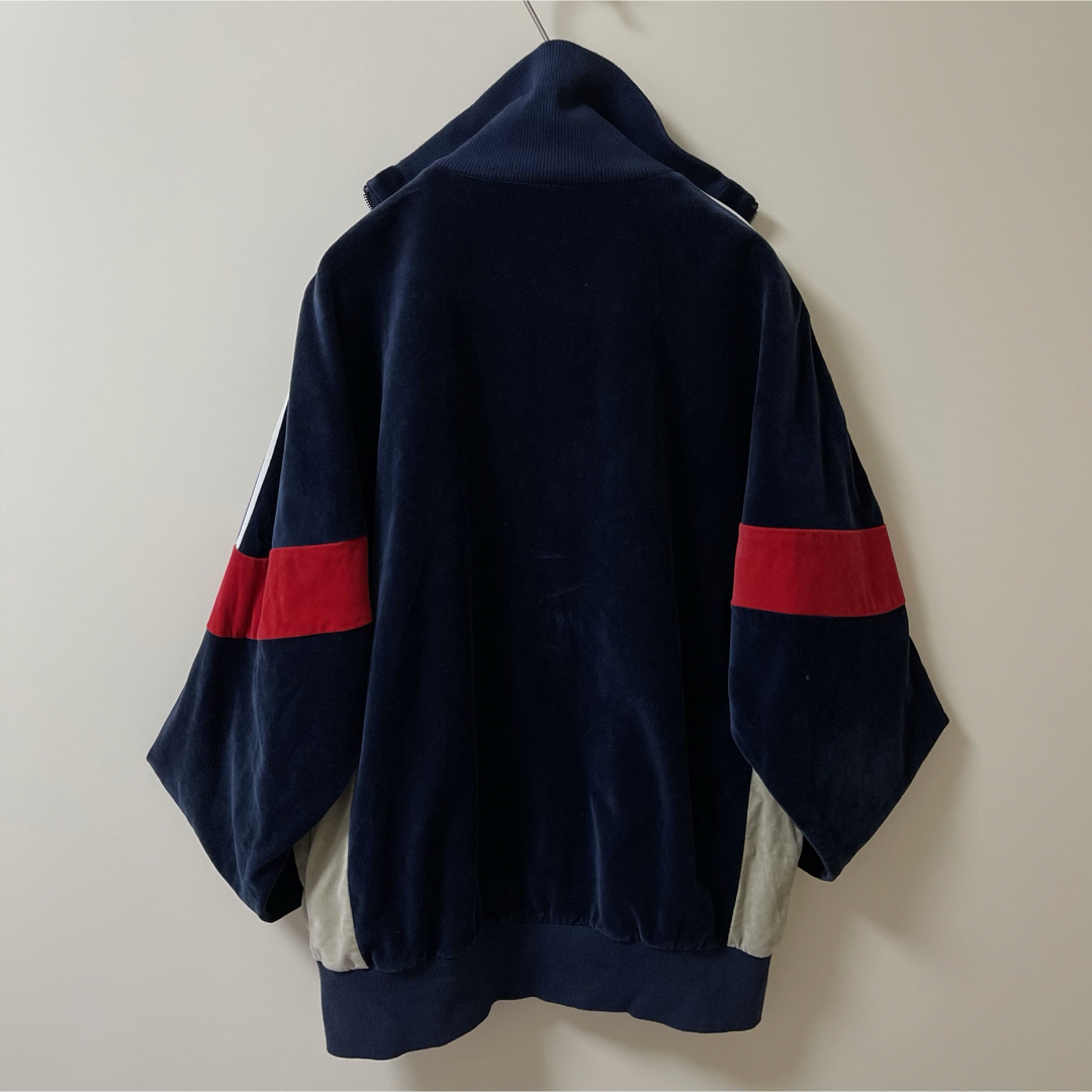 adidas - 70s復刻ベロア美品】アディダス刺繍トラックジャケット adidas - 70s復刻ベロア美品】アディダス刺繍トラックジャケット