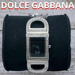 DOLCE&GABBANA - ドルチェ＆ガッバーナ　ブラック　シルバー　ダイヤモンド　時計