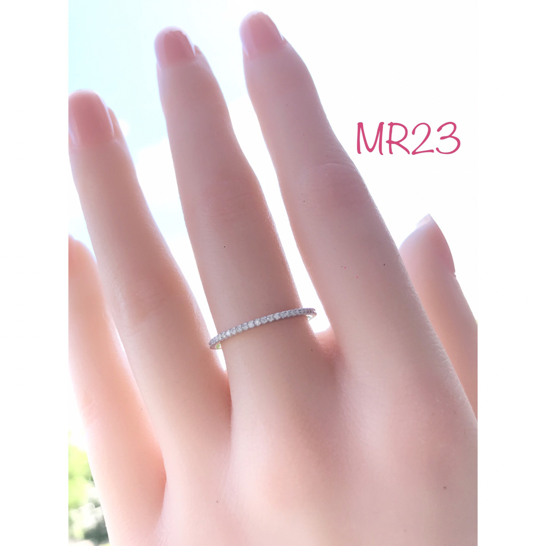 MR23／ 11号1.3㎜ フルエタニティ モアサナイト リング♡シルバー925 レディースのアクセサリー(リング(指輪))の商品写真