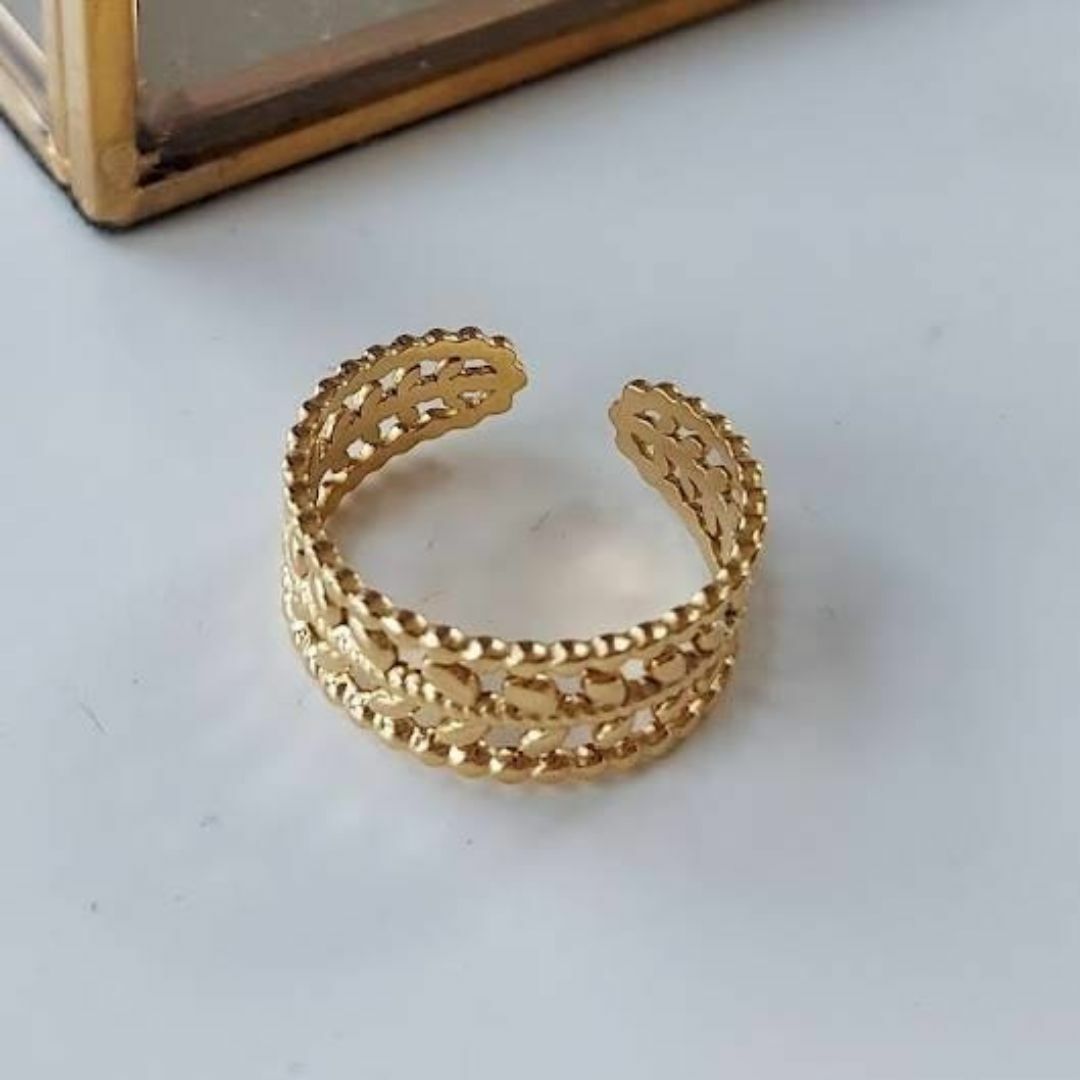 leaf design ring RR050 レディースのアクセサリー(リング(指輪))の商品写真