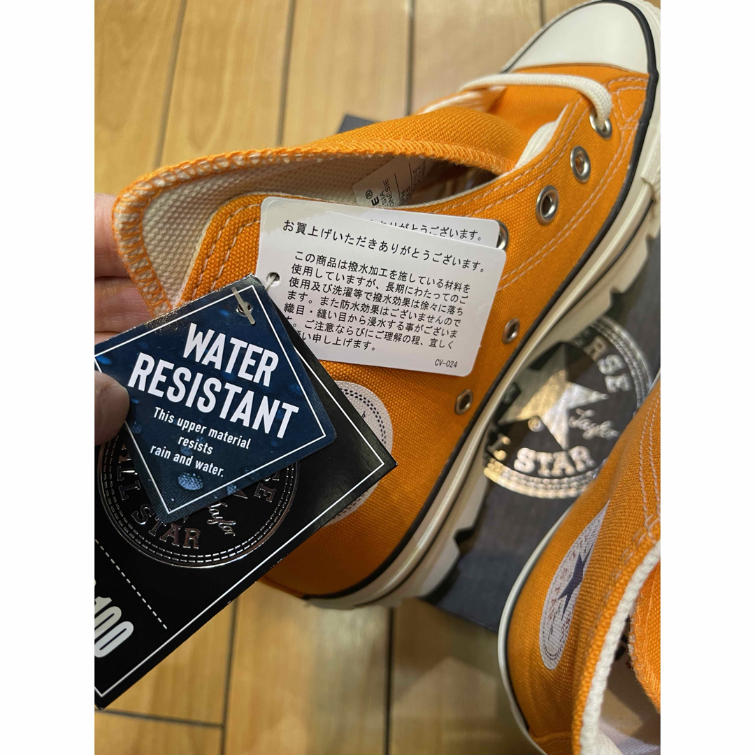 ALL STAR（CONVERSE）(オールスター)の✨新品✨コンバース オールスター 100 チャンク ハイ オレンジ 厚底 レディースの靴/シューズ(スニーカー)の商品写真