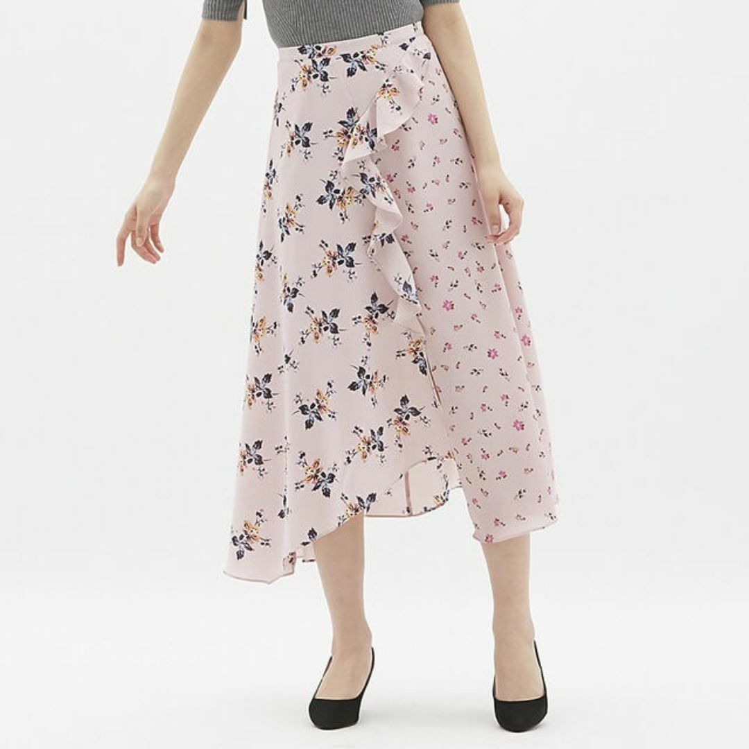 GU(ジーユー)の【GU / ジーユー】XS フリル アシメ ヘム マキシ スカート 匿名 レディースのスカート(ロングスカート)の商品写真