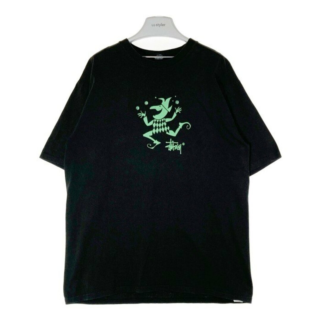 STUSSY(ステューシー)の★STUSSY ステューシー JUGGLER PIGMENT DYED TEE ジャグラー Tシャツ ブラック sizeL メンズのトップス(Tシャツ/カットソー(半袖/袖なし))の商品写真