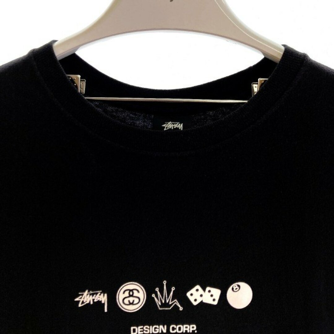 STUSSY(ステューシー)の★STUSSY ステューシー GLOBAL DESIGN CORP 地球 バックプリント ブラック sizeL メンズのトップス(Tシャツ/カットソー(半袖/袖なし))の商品写真