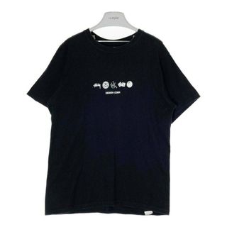 STUSSY - ★STUSSY ステューシー GLOBAL DESIGN CORP 地球 バックプリント ブラック sizeL