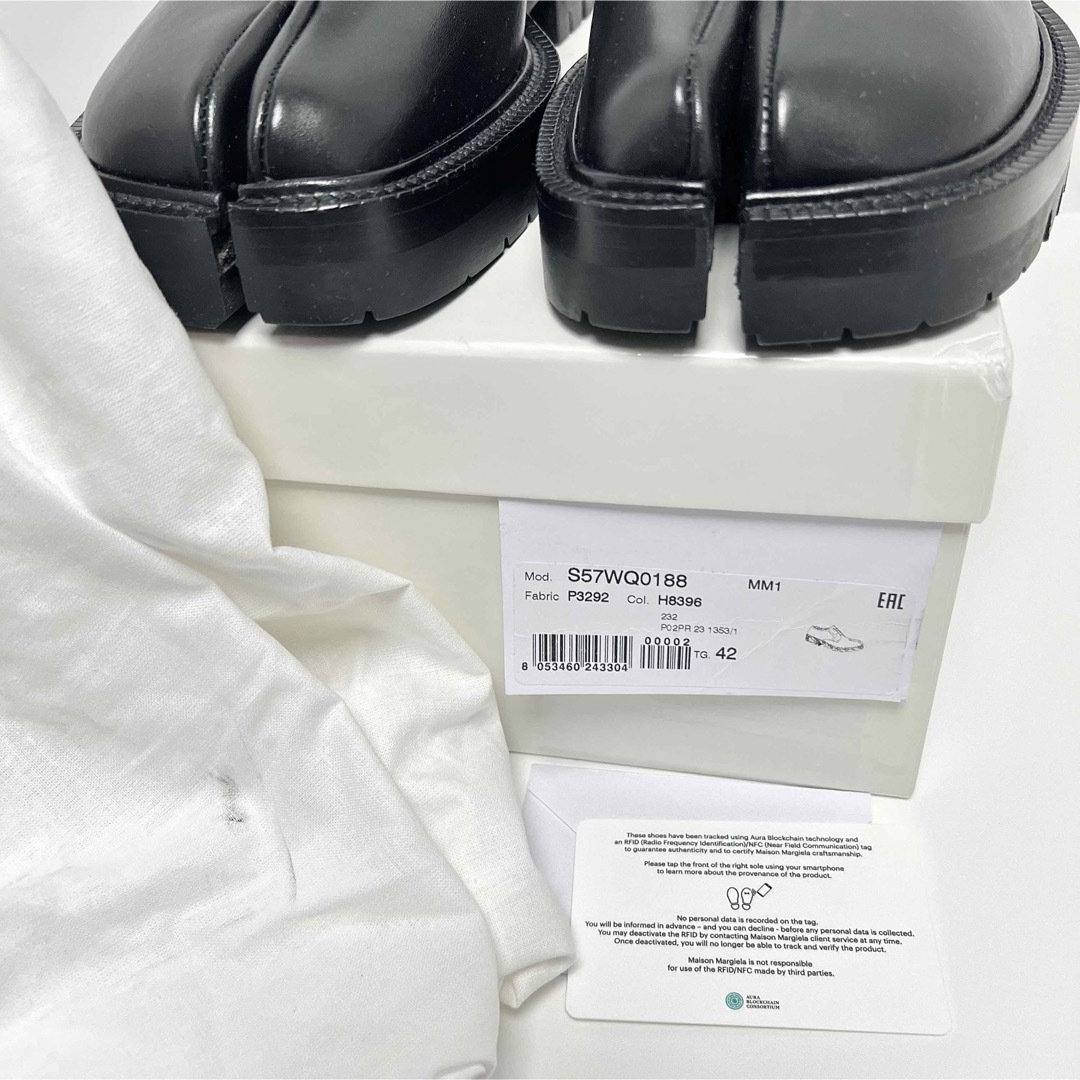 Maison Margiela(旧Maison Martin Margiela) - 42 新品 メゾンマルジェラ タビ レースアップ シューズ Tabi 足袋 黒の通販 by armarium's shop|メゾンマルジェラならラクマ Maison Margiela(旧Maison Martin Margiela) - 42 新品 メゾンマルジェラ タビ レースアップ シューズ Tabi 足袋 黒の通販 by armarium's shop|メゾンマルジェラならラクマ