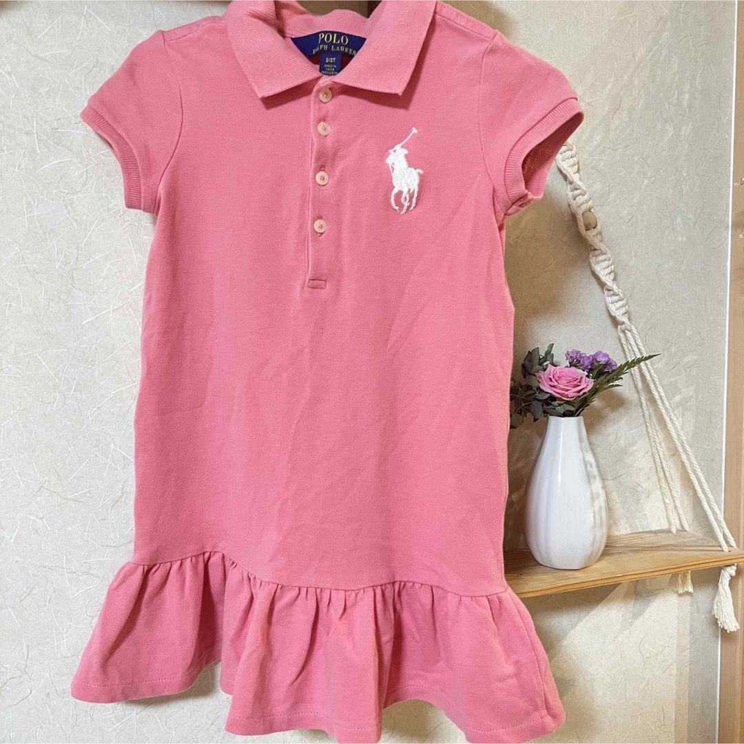 POLO RALPH LAUREN(ポロラルフローレン)の最安値！ラルフローレン　ポロ　ワンピース キッズ/ベビー/マタニティのキッズ服女の子用(90cm~)(ワンピース)の商品写真