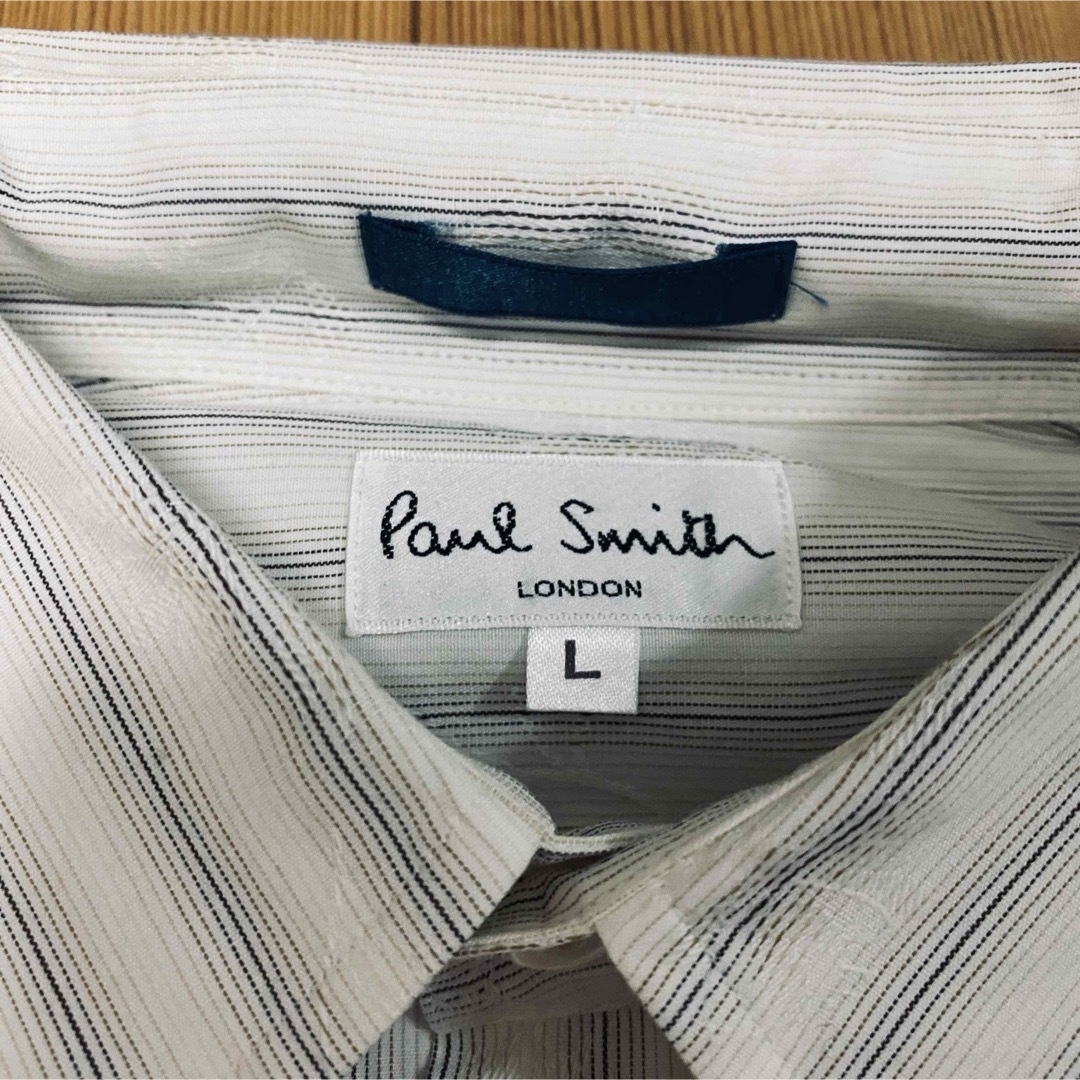 Paul Smith(ポールスミス)のポールスミス フォーマルシャツ Lサイズ ストライプ メンズのトップス(シャツ)の商品写真