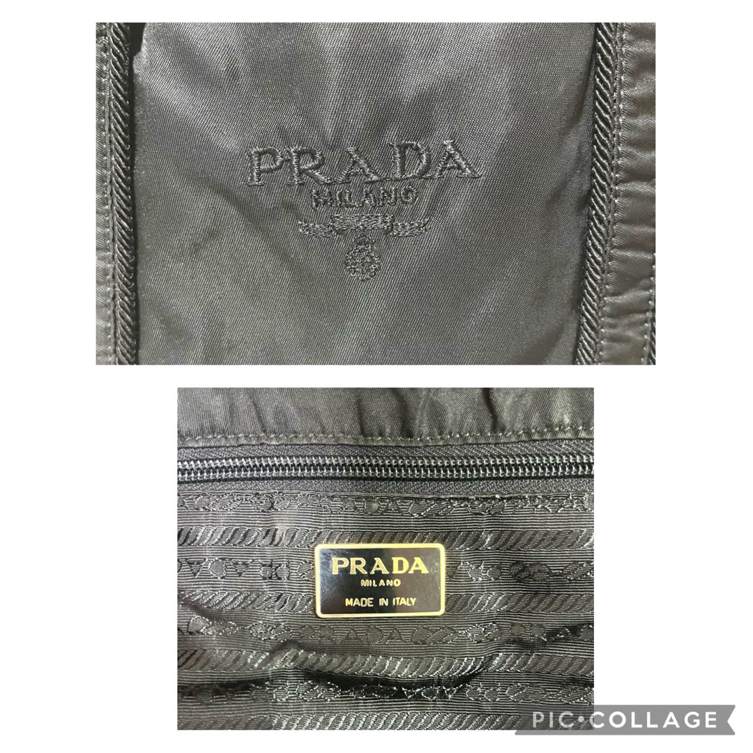 PRADA(プラダ)のPRADA テスートナイロン　トートバッグ　刺繍ロゴ　白タグ　ヴィンテージ レディースのバッグ(トートバッグ)の商品写真