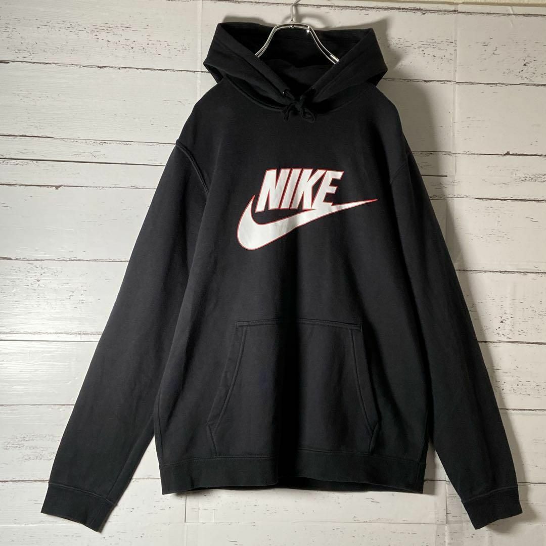 NIKE(ナイキ)の125【美品！サイズＬ】ナイキ NIKE☆センタービッグロゴ パーカー 即完売 メンズのトップス(パーカー)の商品写真