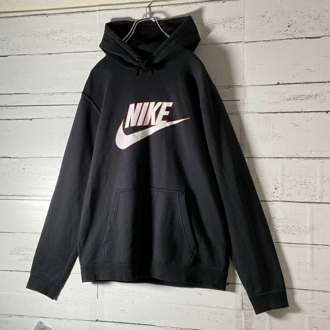 NIKE(ナイキ)の125【美品！サイズＬ】ナイキ NIKE☆センタービッグロゴ パーカー 即完売 メンズのトップス(パーカー)の商品写真