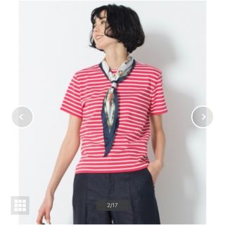 ニジュウサンク(23区)の23区　【大きいサイズ】　ＡＬＢＩＮＩ　ボーダー　カットソー(カットソー(半袖/袖なし))