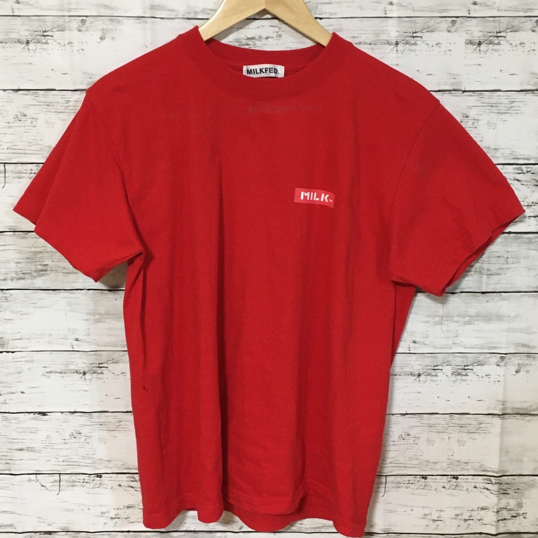 MILKFED.(ミルクフェド)の【人気】ミルクフェド MILKFED Tシャツ 赤 エルモ セサミストリート メンズのトップス(Tシャツ/カットソー(半袖/袖なし))の商品写真