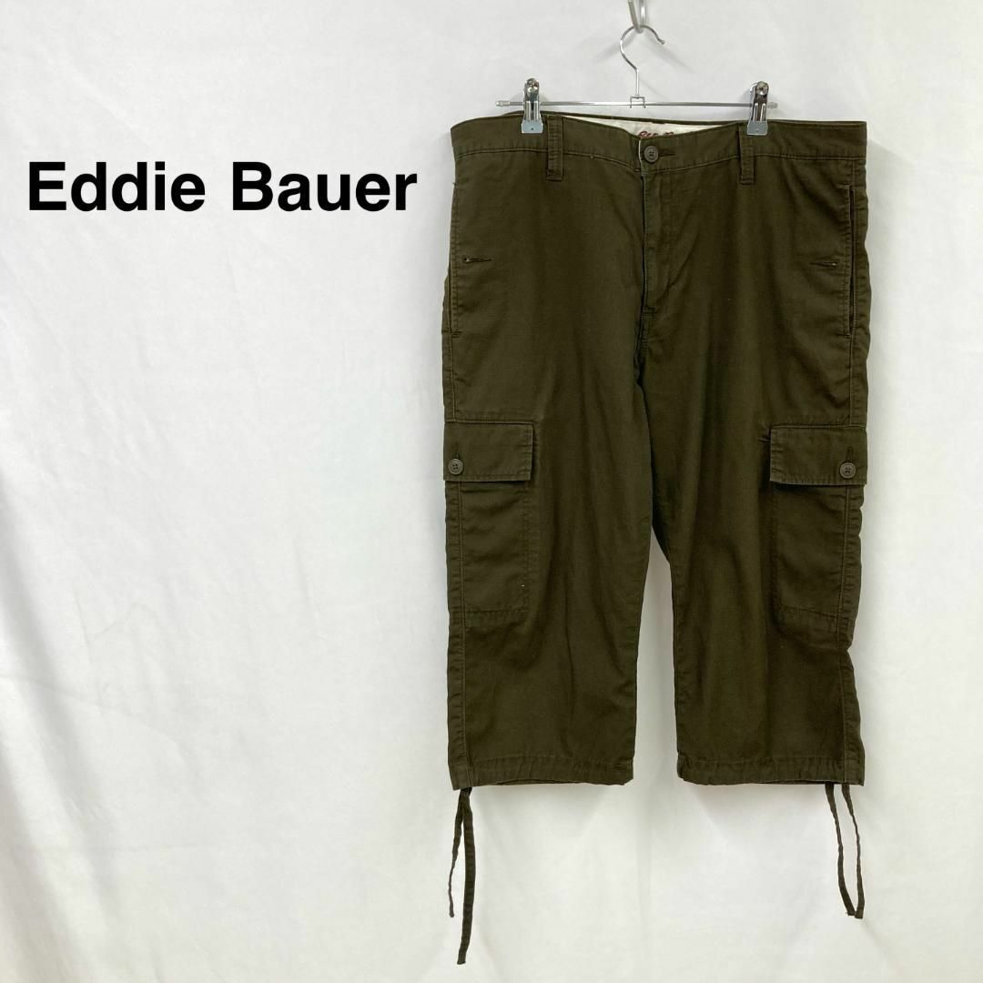 Eddie Bauer(エディーバウアー)のEddie Bauer ハーフパンツ　カジュアル　ミリタリー カーキ メンズ メンズのパンツ(ショートパンツ)の商品写真