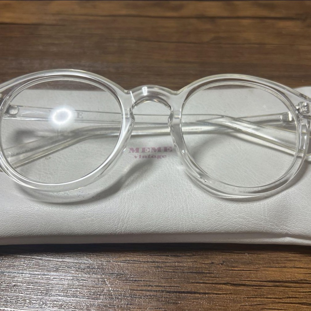 MEME clear sunglasses ミームヴィンテージ クリアサングラス レディースのファッション小物(サングラス/メガネ)の商品写真