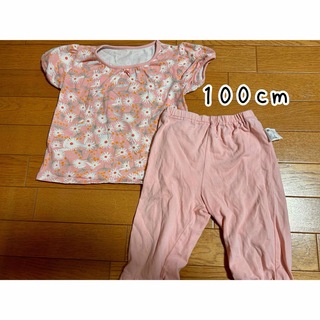 ユニクロ(UNIQLO)の女の子　夏向き半袖パジャマ　上下セット　ユニクロ 100cm(パジャマ)
